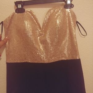 Gold/black elegant jumsuit